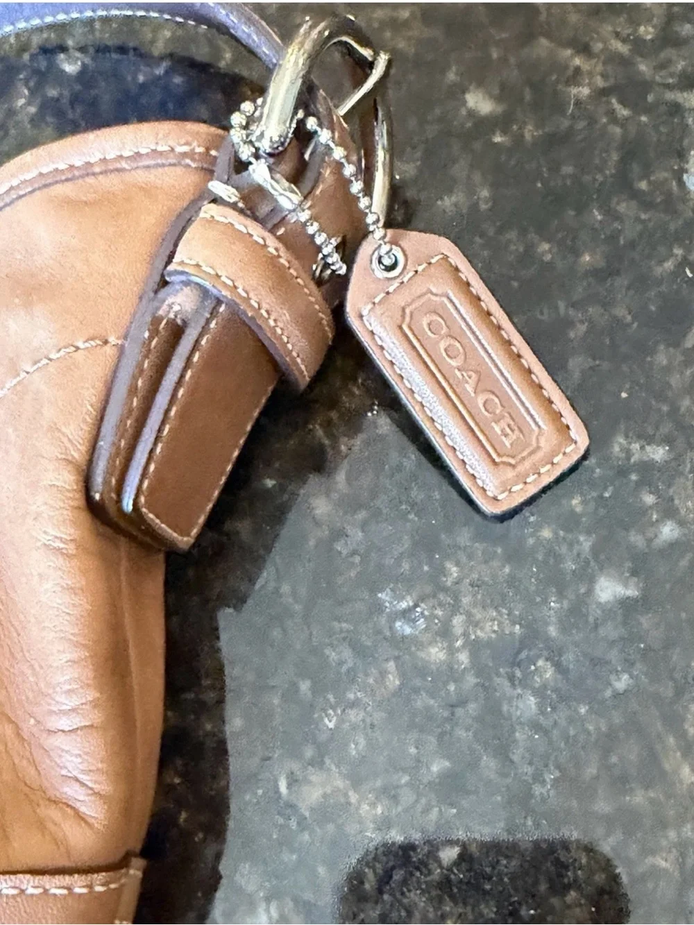 Coach Tan Leather Hobo Bag